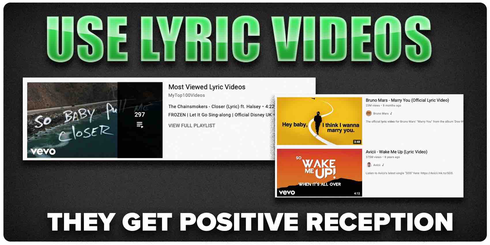 Most watched lyric video best sale on youtube